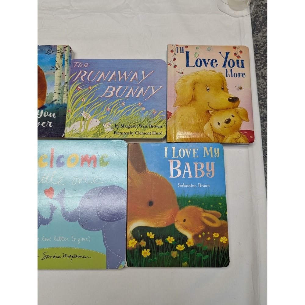 7 PC Lot Baby Board Books Hoda Kotb Runaway Bunny I Love My Baby Nursery Gift‎ - Picture 3 of 15